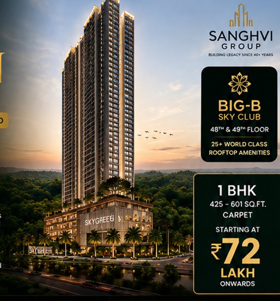 1 BHK SKYGREEN Mira Road by Sanghvi Group in Mira Road, Mumbai, Maharashtra